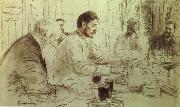 Ilya Repin Repin-s  pencil sketch oil on canvas